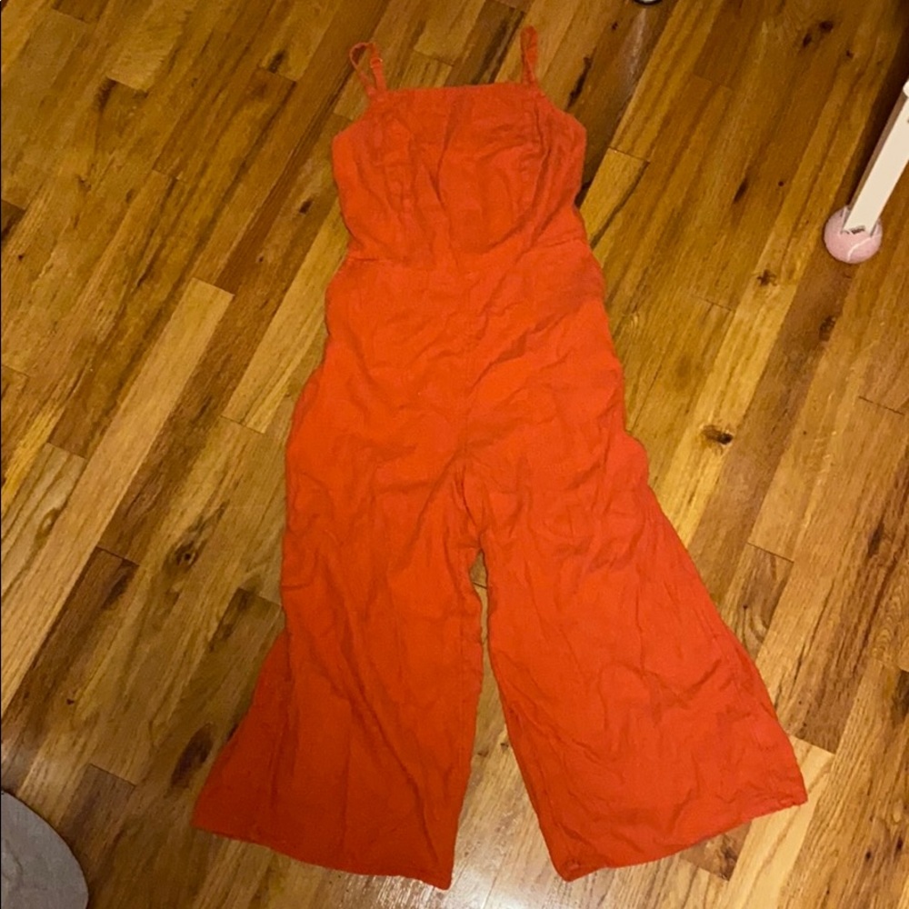 Red orange jumpsuit